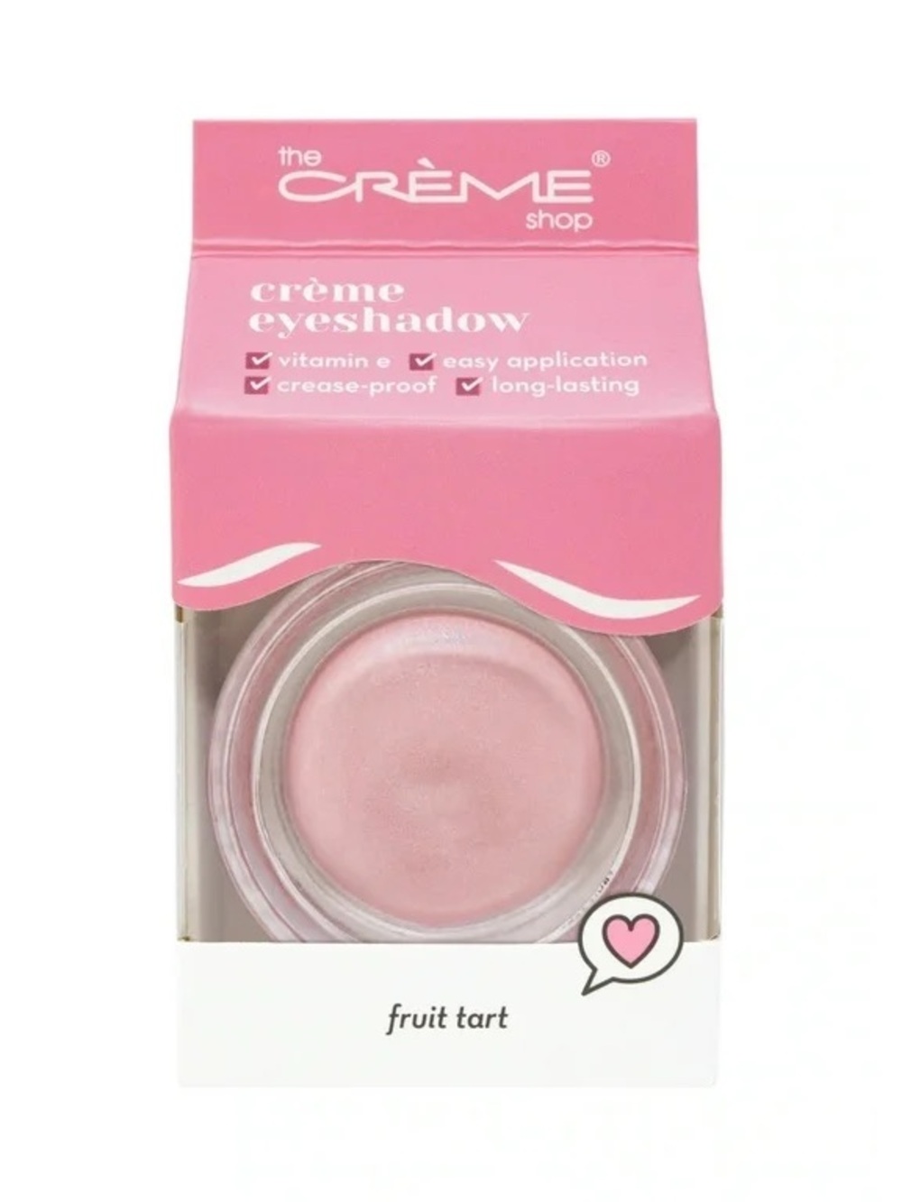the Crème Shop Fruit Tart Crème Eyeshadow - Soft Pink
